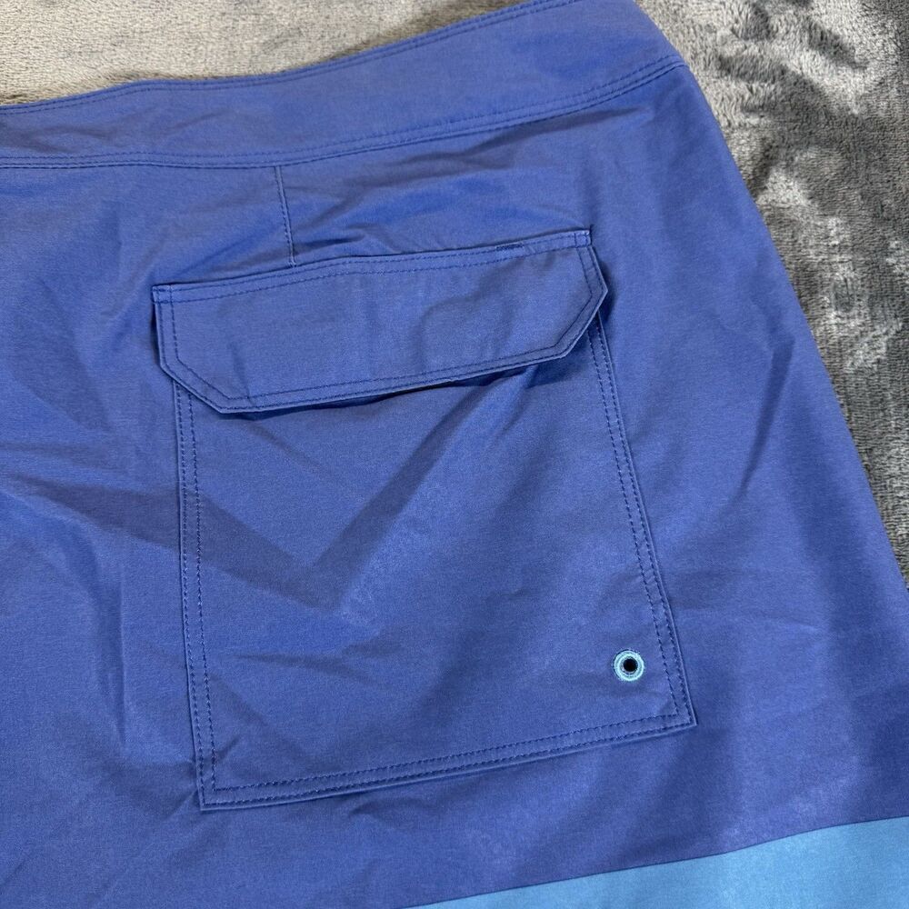 Patagonia Sz 42 Hydropeak 18’ Boardshorts Santa Cruz Stripe Superior Blue NWOT - Picture 12 of 16
